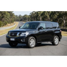 Бокові пороги Allmond Black (2 шт., Алюміній) для Nissan Armada 2016-2024 рр