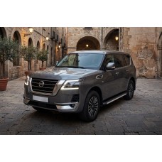 Бокові пороги Fullmond (2 шт., Алюміній) для Nissan Armada 2016-2024 рр
