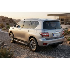 Бокові пороги BlackLine (2 шт., Алюміній) для Nissan Armada 2016-2024 рр