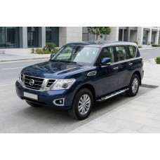 Бокові пороги Sunrise (2 шт., Алюміній) для Nissan Armada 2016-2024 рр
