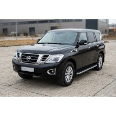 Боковые Подножки Tayga Grey (2 шт., Алюминий) для Nissan Armada 2016-2024 гг