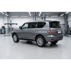 Бокові пороги Bosphore Black (2 шт., Алюміній) для Nissan Armada 2016-2024 рр