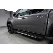 Бокові пороги Bosphore Grey (2 шт., Алюміній) для Volkswagen Amarok 2022- рр
