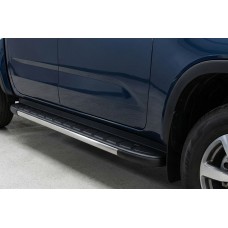Бокові пороги Duru (2 шт., Алюміній) для Volkswagen Amarok 2022- рр