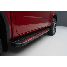 Бокові пороги Maya Red (2 шт., Алюміній) для Volkswagen Amarok 2022- рр
