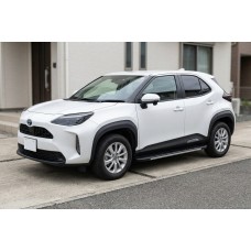 Бокові пороги Bosphore Grey (2 шт., Алюміній) для Toyota Yaris/Yaris Cross (XP210) 2020- рр