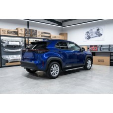 Бокові пороги Maya V1 (2 шт., Алюміній) для Toyota Yaris/Yaris Cross (XP210) 2020- рр