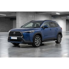 Бокові пороги Maydos V1 (2 шт., Алюміній) для Toyota Corolla Cross 2020- рр