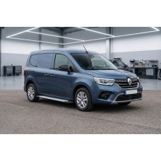 Бокові пороги Allmond Grey (2 шт., алюміній) Renault Kangoo 2021-2026 рр для Renault Kangoo/Express 2021- рр