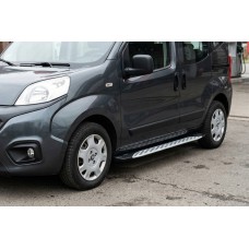 Боковые Подножки Shining V1 (2 шт., Алюминий) для Citroen Nemo 2007-2017 гг