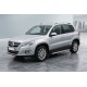 Боковые Подножки Shining V1 (2 шт., Алюминий) для Volkswagen Tiguan 2007-2016 гг