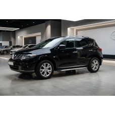 Бокові пороги Shining V1 (2 шт., Алюміній) для Nissan Murano 2008-2014 рр