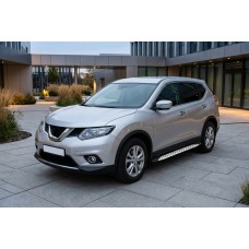 Бокові пороги Shining V1 (2 шт., Алюміній) для Nissan X-trail T32/Rogue 2014-2021 рр