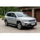 Боковые Подножки Shining V1 (2 шт., Алюминий) для Jeep Compass 2006-2016 гг