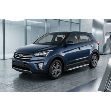 Бокові пороги Shining V1 (2 шт., Алюміній) для Hyundai Creta 2014-2020 рр