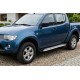 Боковые Подножки Shining V1 (2 шт., Алюминий) для Mitsubishi L200 2006-2015 гг