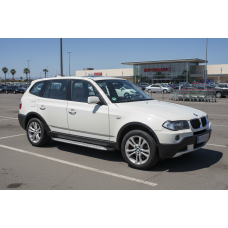 Боковые Подножки Shining V1 (2 шт., Алюминий) для BMW X3 E-83 2003-2010 гг