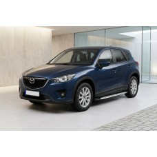 Бокові пороги Shining V1 (2 шт., Алюміній) для Mazda CX-5 2012-2017 рр