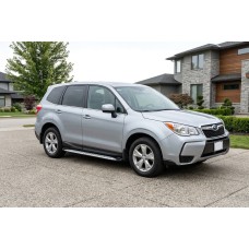 Бокові пороги Shining V1 (2 шт., Алюміній) для Subaru Forester 2013-2018 рр