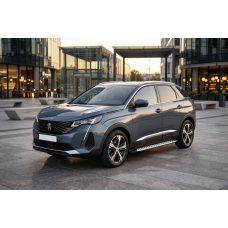 Боковые Подножки Shining V1 (2 шт., Алюминий) для Peugeot 3008 2016-2023 гг