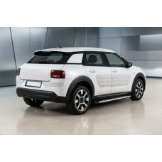 Боковые Подножки Shining V1 (2 шт., Алюминий) для Citroen Cactus 2014-2020 гг