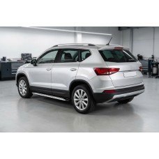 Боковые Подножки Shining V1 (2 шт., Алюминий) для Seat Ateca 2016- гг