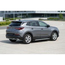 Боковые Подножки Shining V1 (2 шт., Алюминий) для Opel Grandland X 2017- гг