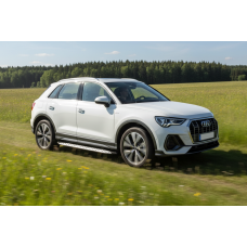 Боковые Подножки Shining V1 (2 шт., Алюминий) для Ауди Q3 2019- гг