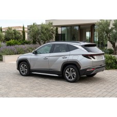Бокові пороги Shining V1 (2 шт., Алюміній) для Hyundai Tucson NX4 2021- рр