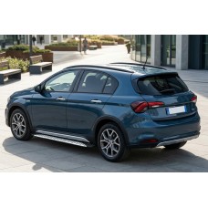 Бокові пороги Shining V1 (2 шт., Алюміній) для Fiat Tipo Cross 2021- рр