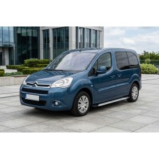 Боковые Подножки Shining V1 (2 шт., Алюминий) для Citroen Berlingo 2008-2018 гг