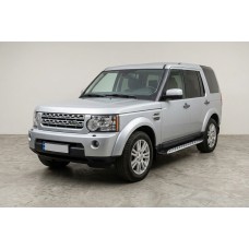 Бокові пороги Shining V1 (2 шт., Алюміній) для Land Rover Discovery IV 2009-2017 рр