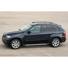 Боковые Подножки Shining V1 (2 шт., Алюминий) для BMW X5 E-70 2007-2013 гг