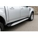 Боковые Подножки Shining V1 (2 шт., Алюминий) для Mazda BT-50 2007-2012 гг