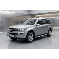Бокові пороги Shining V1 (2 шт., Алюміній) для Mercedes GL сlass X164 2006-2012 рр