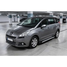 Боковые Подножки Shining V1 (2 шт., Алюминий) для Peugeot 5008 2009-2016 гг