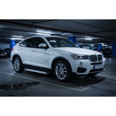 Боковые Подножки Shining V1 (2 шт., Алюминий) для BMW X4 F26 2014-2018 гг