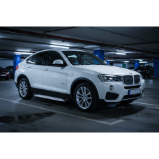 Боковые Подножки Shining V1 (2 шт., Алюминий) для BMW X4 F-26 2014-2018 гг