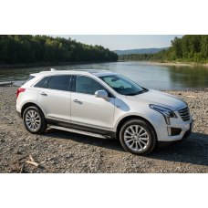 Боковые Подножки Shining V1 (2 шт., Алюминий) для Cadillac XT5 2016- гг