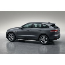 Бокові пороги Shining V1 (2 шт., Алюміній) для Jaguar F-PACE 2016- рр