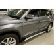 Боковые Подножки Shining V1 (2 шт., Алюминий) для Skoda Kodiaq 2016-2023 гг