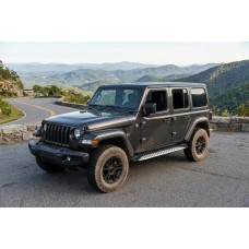 Боковые Подножки Shining V1 (2 шт., Алюминий) для Jeep Wrangler 2018- гг