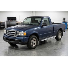 Бокові пороги Shining V1 (2 шт., Алюміній) для Ford Ranger 2002-2006 рр