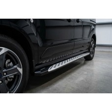 Боковые Подножки Shining V1 (2 шт., Алюминий) для Volkswagen Caddy 2020- гг