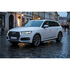 Боковые Подножки Shining V1 (2 шт., Алюминий) для Ауди Q7 2015- гг