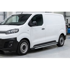 Боковые Подножки Shining V1 (2 шт., Алюминий) для Citroen Jumpy/Dispatch 2017- гг