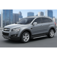Боковые Подножки Shining V1 (2 шт., Алюминий) 2006-2015 для Chevrolet Captiva