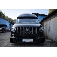 Передний бампер с решеткой V2 (AMG) для Mercedes Sprinter W907/W910 2018- гг