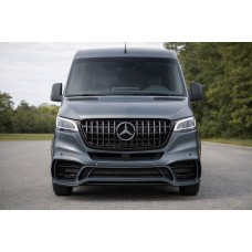 Передний бампер с решеткой V2 (AMG) для Mercedes Sprinter W907/W910 2018- гг