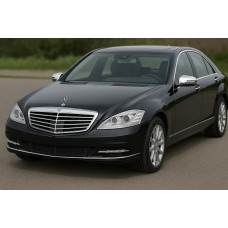 Накладки на дзеркала (2 шт, нерж.) для Mercedes S-сlass W221 2005-2013 рр